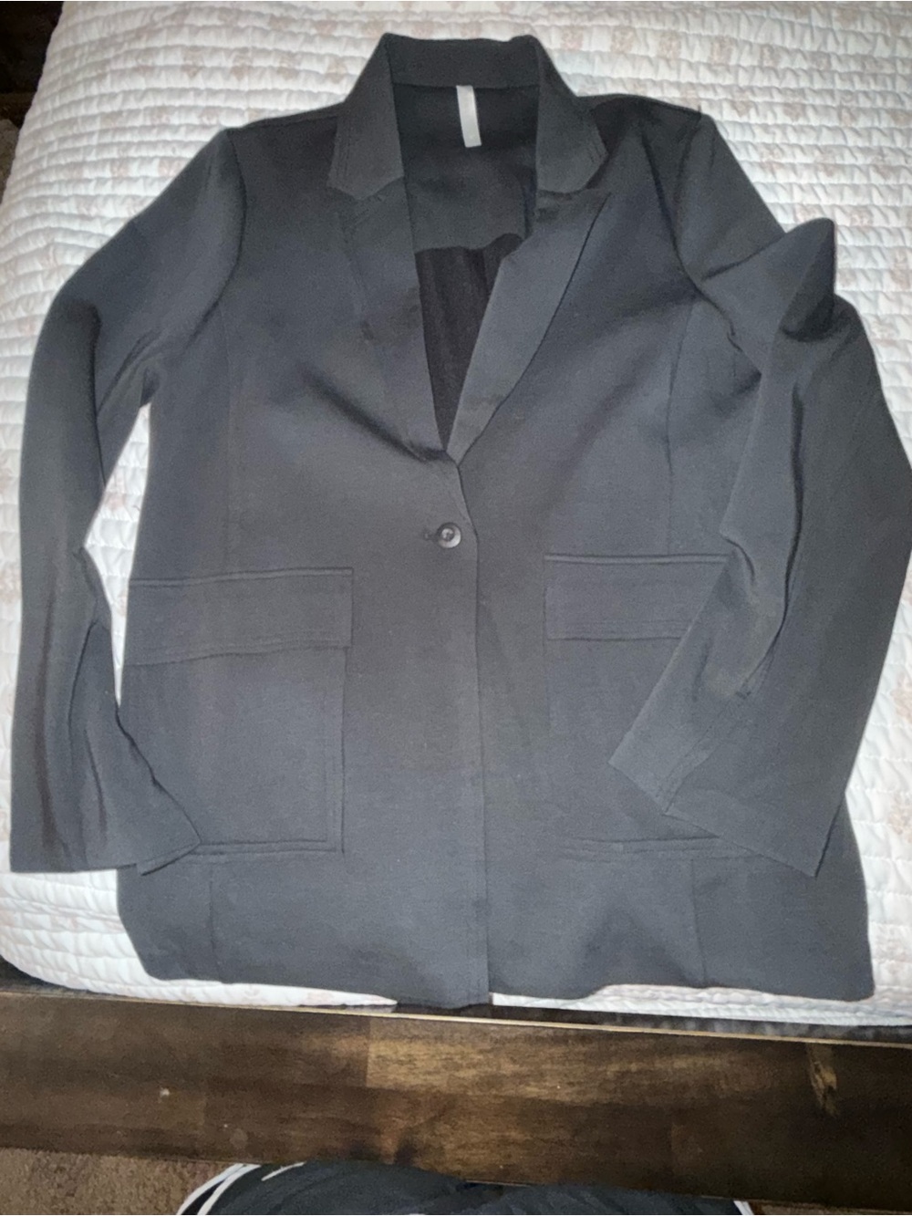 Fabletics Black Single-Button Blazer